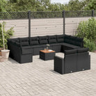 Tuinset in grijs materiaal met gepoedercoat staal afmetingen - Zwart - Tuinsets