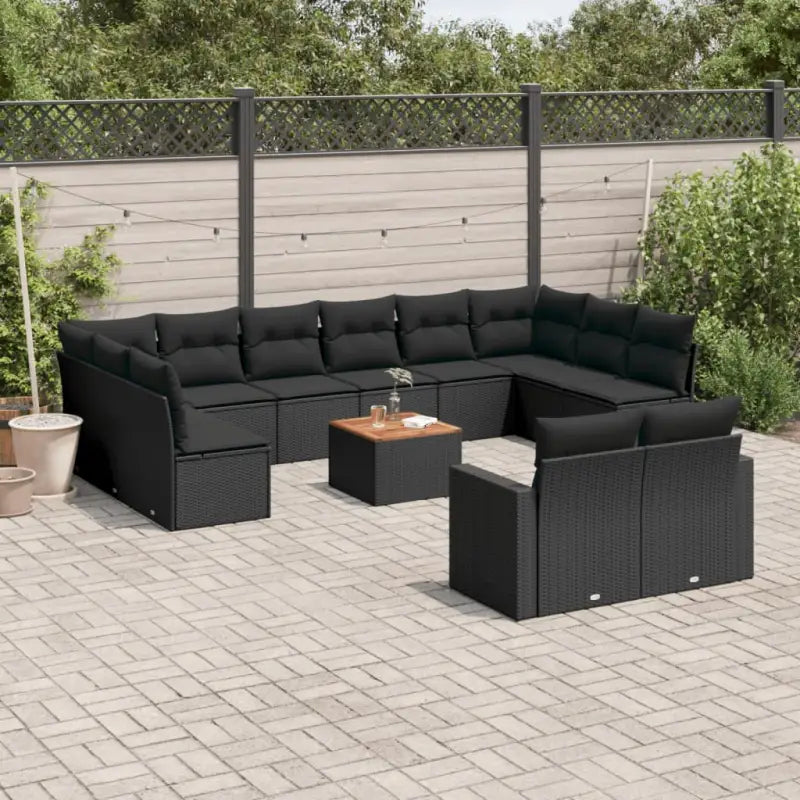 Tuinset in grijs materiaal met gepoedercoat staal afmetingen - Zwart - Tuinsets