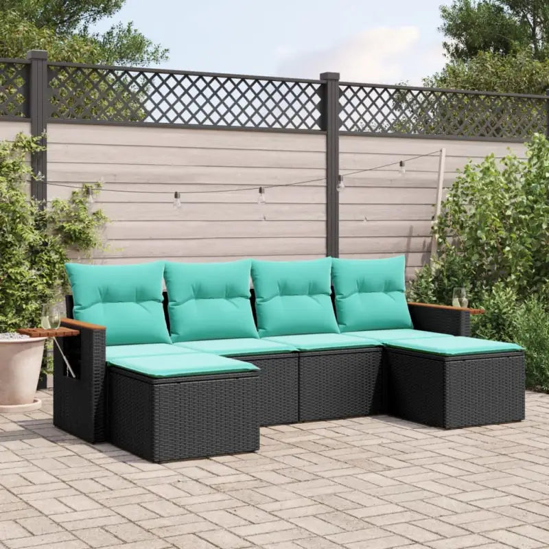 Tuinset in grijs materiaal met gepoedercoat staal en elegante afmetingen - Zwart / Zonder tafel - Tuinsets
