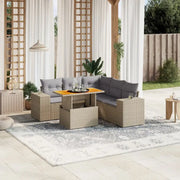 Tuinset met beige materiaal en gepoedercoat staal afmetingen - Tuinsets