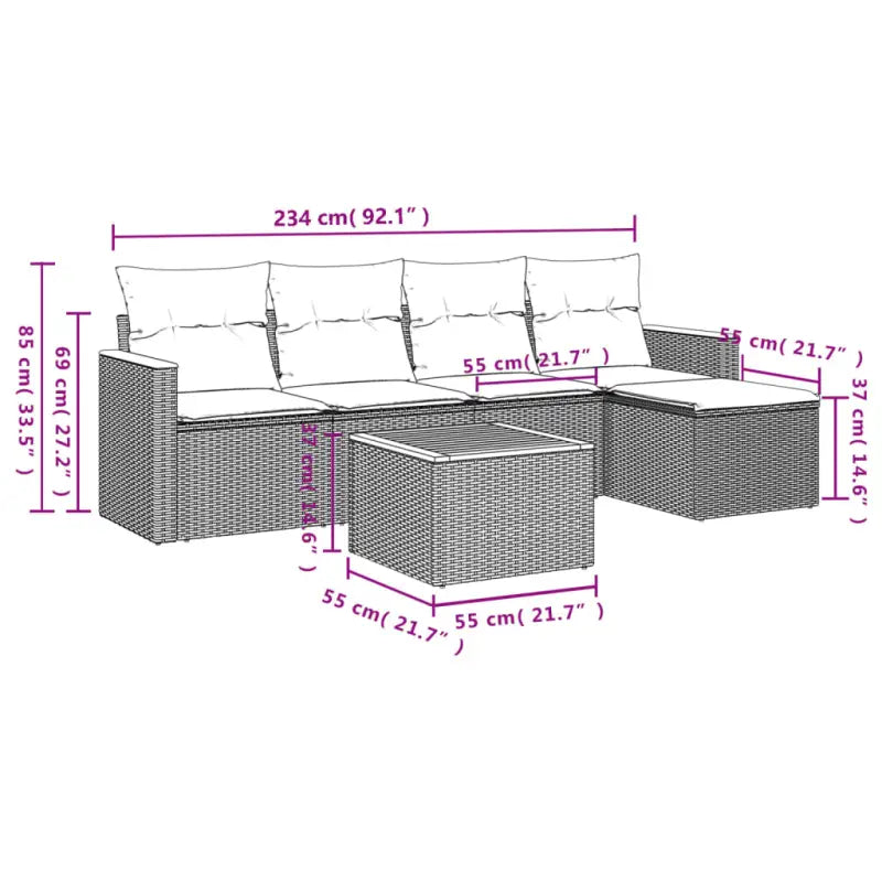 Tuinset met beige materiaal en gepoedercoat staal voor buitengebruik - Tuinsets