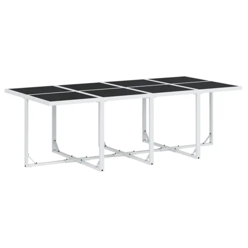 Tuinset met gehard glas en gepoedercoat staal voor buitenplezier - Tuinsets