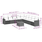 Tuinset met gemengd beige materiaal voor gezellige buitenmomenten - Tuinsets