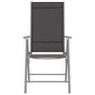 Tuinset met gepoedercoat aluminium frame voor terras en tuin - Zilver / 150 cm tafellengte - Tuinsets