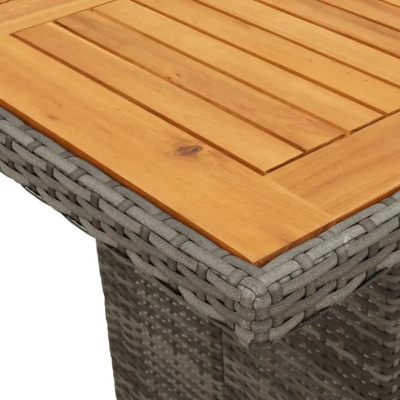 Tuinset met grijs materiaal en gepoedercoat staal voor buitengebruik - Tuinsets