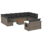 Tuinset met grijs materiaal en gepoedercoat staal voor ontspannen buiten genieten - Tuinsets