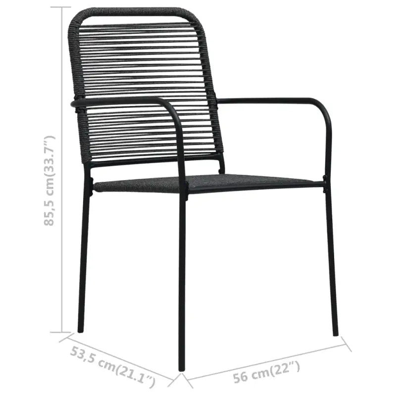 Tuinset met katoenen touw voor een elegante eethoek buiten - Tuinsets