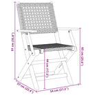 Tuinset met massief acaciahout en poly rattan voor buitenplezier - Tuinsets