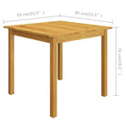 Tuinset met massief acaciahout tafel voor een stijlvolle buitenruimte - Tuinsets
