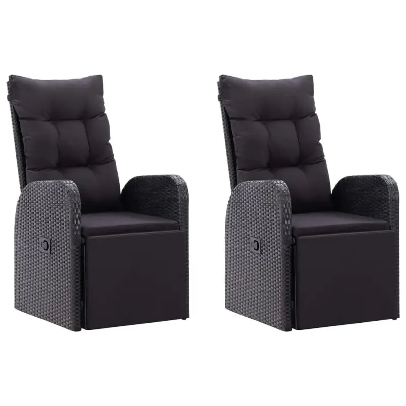 Tuinset met massief acaciahout voor een stijlvolle buitenruimte - Zwart - Tuinsets