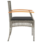 Tuinset met poly rattan en comfortabele zitervaring voor balkon of tuin - Tuinsets