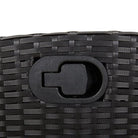 Tuinset met poly rattan en gemakkelijk schoon gehard glas - Tuinsets