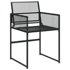 Tuinset met poly rattan en gemakkelijk schoon gehard glas - Tuinsets