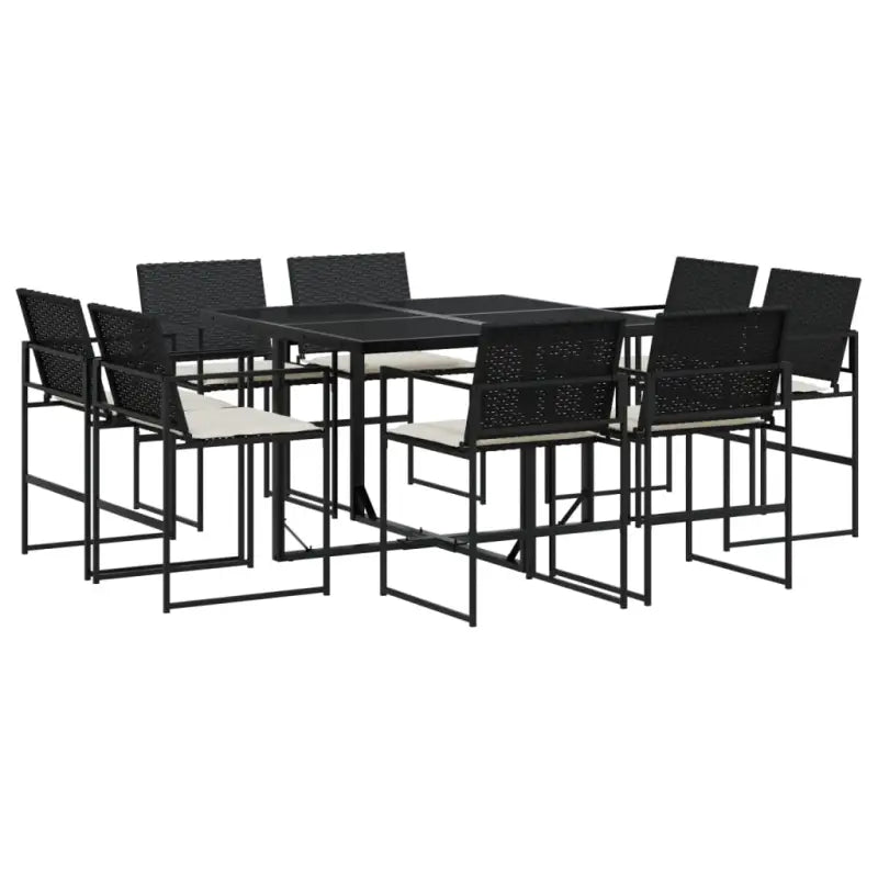 Tuinset met poly rattan en gemakkelijk schoon wasbare hoes - Tuinsets