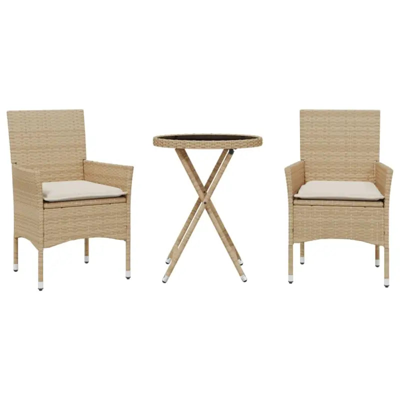 Tuinset met poly rattan voor een comfortabele zitervaring en gemakkelijk schoonmaken - Tuinsets
