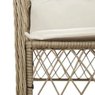 Tuinset met poly rattan voor gemakkelijk schoon en comfortabele zitervaring - Tuinsets