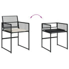 Tuinset met poly rattan voor gemakkelijk schoon en comfortabele zitervaring - Tuinsets