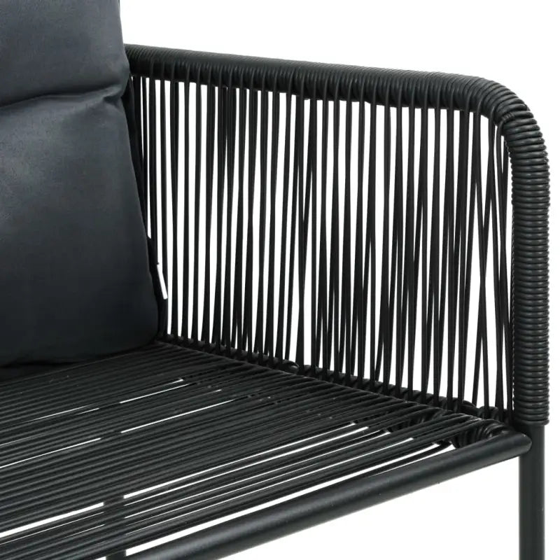 Tuinset met PVC-rattan tuinstoelen en stalen frame - Tuinsets