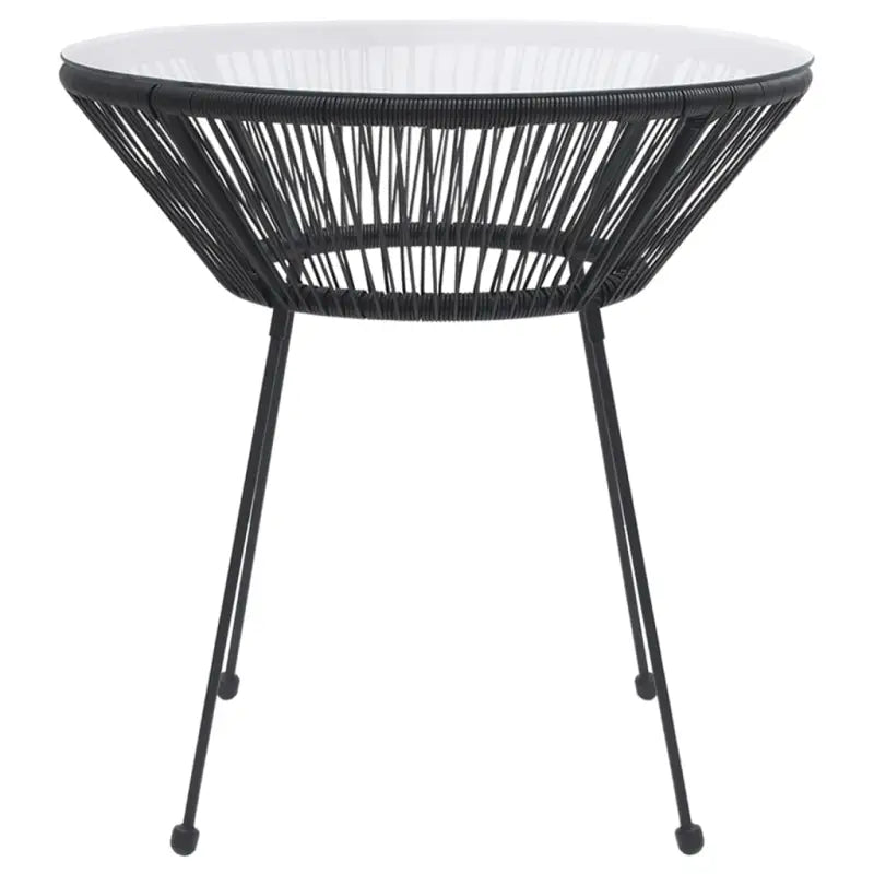 Tuinset met rattan look en gepoedercoat staal afmetingen - Tuinsets