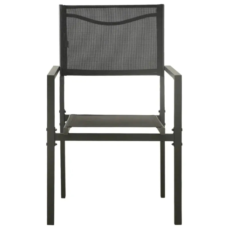 Tuinset met stalen frame en antraciet materiaal voor stijlvolle buitenruimte - Tuinsets