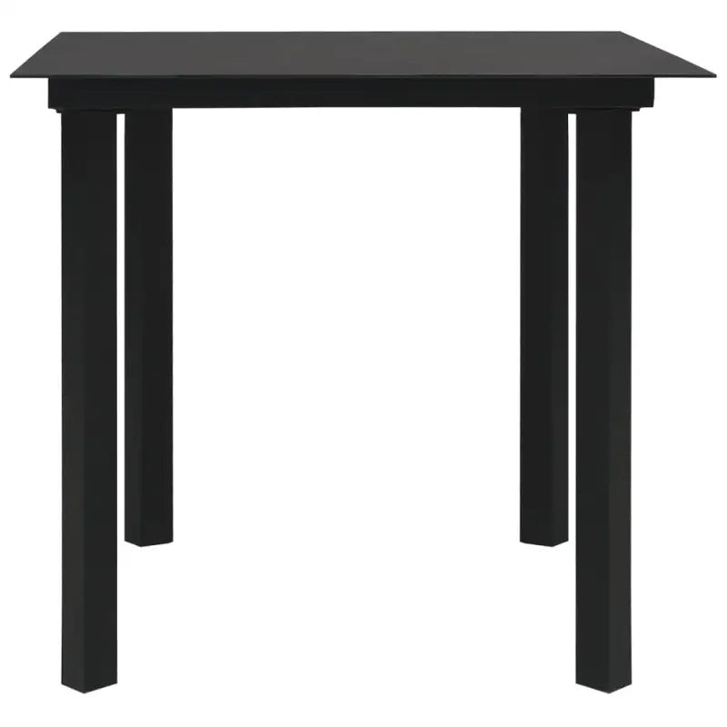 Tuinset met Stalen Frame en Glazen Tafel voor Buiten Gebruik - Tuinsets