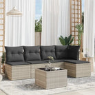Tuinset met waterdichte tas en zwart gepoedercoat staal op maat - Lichtgrijs / Met tafel - Tuinsets