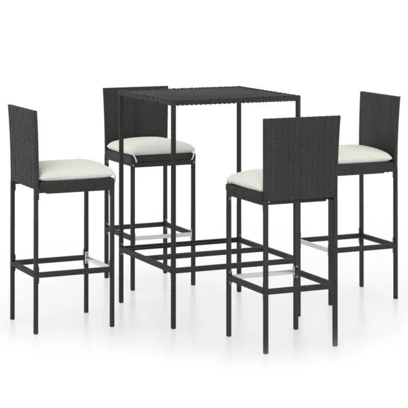 Tuinset met weerbestendig PE-rattan en gepoedercoat stalen frame - Tuinsets