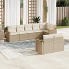 Tuinset met zwart materiaal en gepoedercoat staal voor buitengebruik - Beige / Zonder tafel - Tuinsets