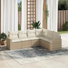 Tuinset met zwart materiaal en gepoedercoat staal voor buitenplezier - beige en crèmekleurig / Zonder tafel - Tuinsets