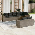 Tuinset met zwart materiaal en gepoedercoat staal voor comfortabel buitengebruik - Bruin en crème / Zonder tafel