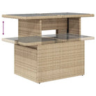 Tuinset van beige materiaal en gepoedercoat staal voor buitenplezier - Tuinsets