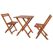 Tuinset van massief acaciahout met levering bevat voor tuin en terras - Naturel / Nee / Vierkant - Tuinsets