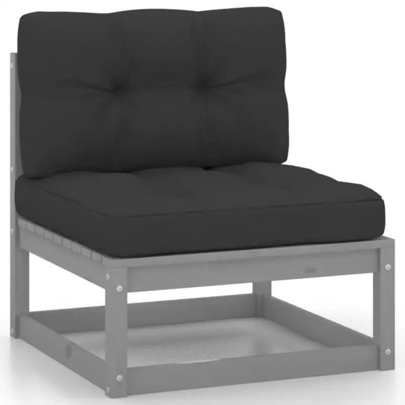 Tuinset van massief grenenhout met comfortabele rug en zijkussens - Tuinsets
