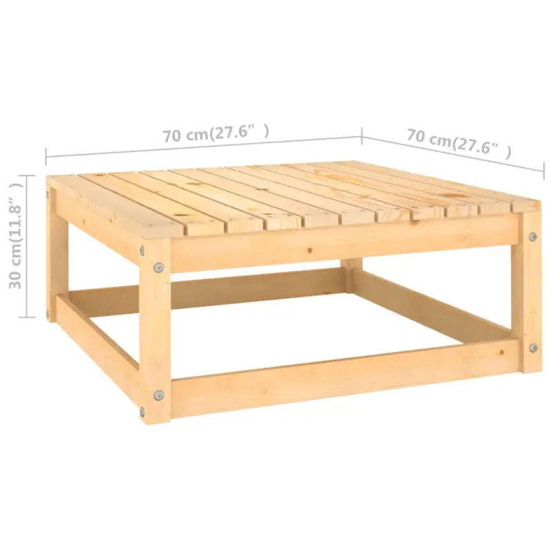 Tuinset van massief grenenhout met comfortabele rug en zijkussens - Tuinsets