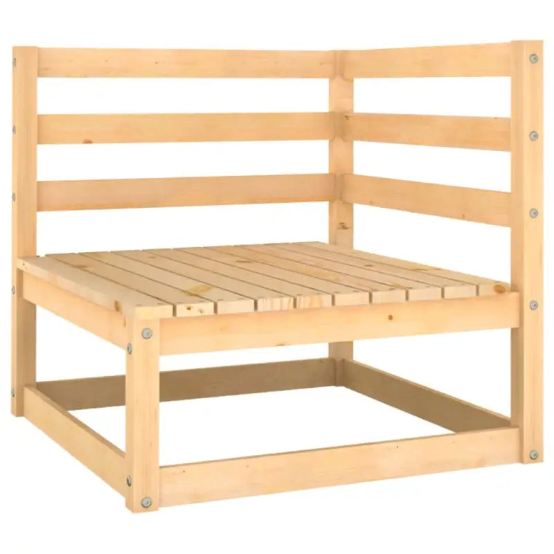 Tuinset van massief grenenhout met rug- en zijkussens voor ontspanning - Tuinsets