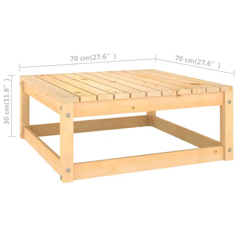 Tuinset van massief grenenhout met rug- en zijkussens voor comfort - Tuinsets