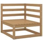 Tuinset van massief grenenhout met tafel en voetenbank voor ontspanning - Tuinsets