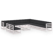 Tuinset van massief grenenhout voor comfortabel buiten genieten - Tuinsets