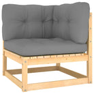 Tuinset van massief grenenhout voor comfortabele buitenmomenten - Tuinsets