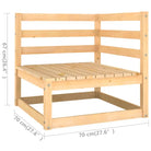 Tuinset van massief grenenhout voor comfortabele buitenplek - Tuinsets