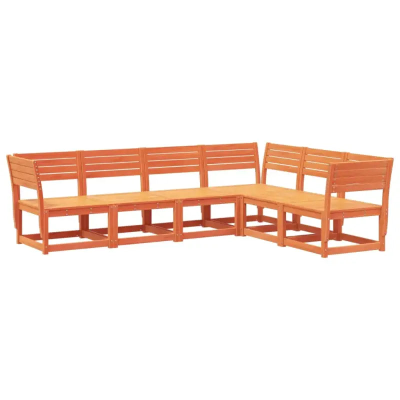 Tuinset van massief grenenhout voor een comfortabele zitervaring - Tuinsets