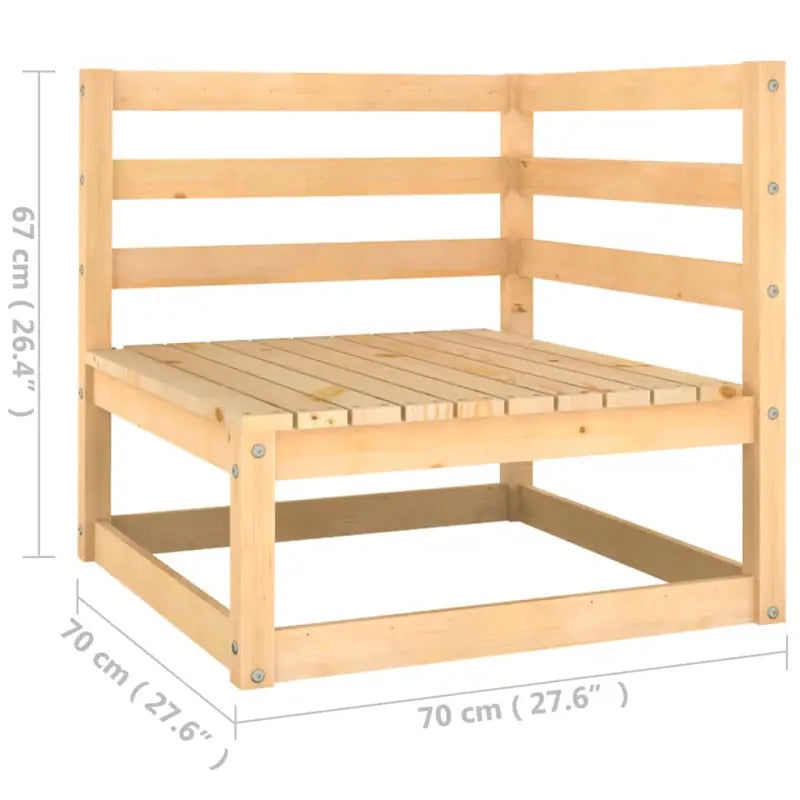 Tuinset van massief grenenhout voor ontspannen buitenmomenten - Tuinsets