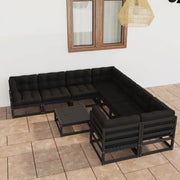 Tuinset van massief grenenhout voor ontspannen buitenplezier - Tuinsets