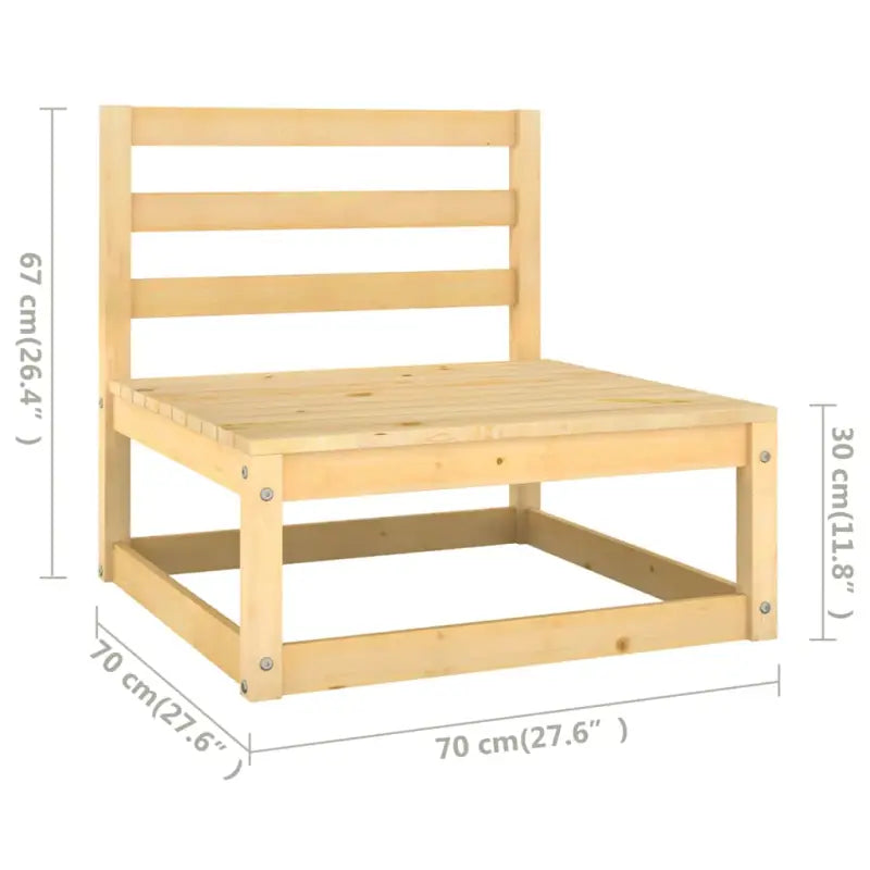 Tuinset van massief grenenhout voor ontspanning en gezellige momenten - Tuinsets