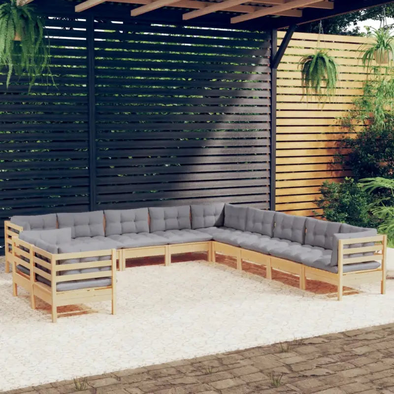 Tuinset van massief grenenhout voor ontspanning en gezelligheid - Tuinsets
