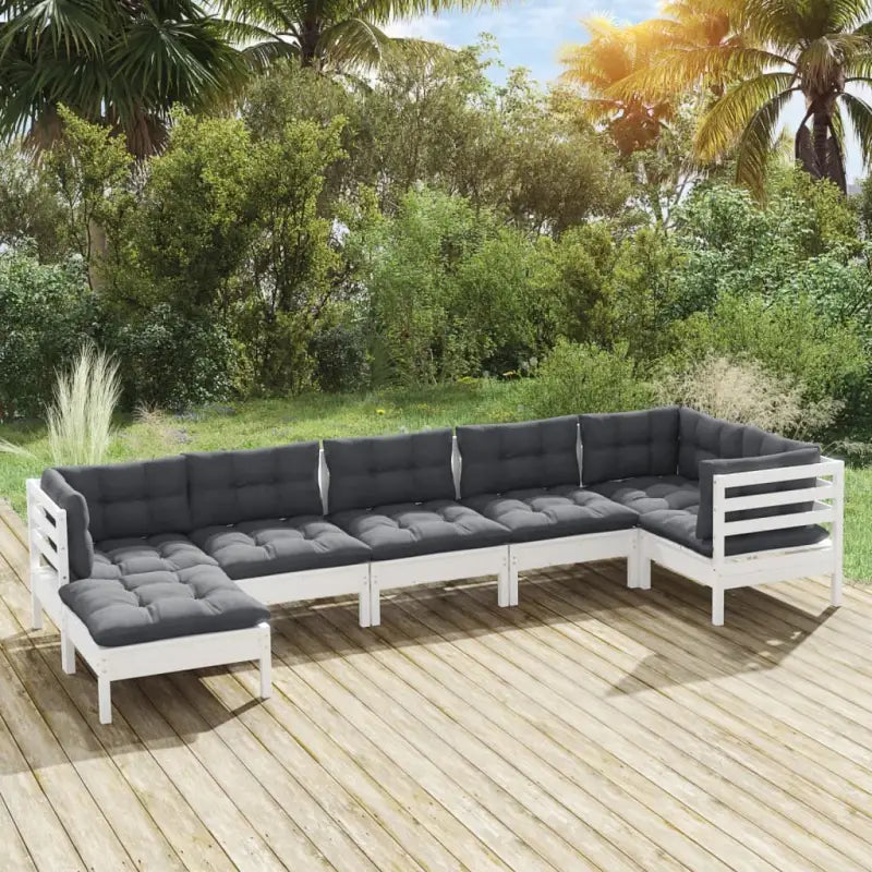 Tuinset van massief grenenhout voor ontspanning en gezelligheid - Tuinsets