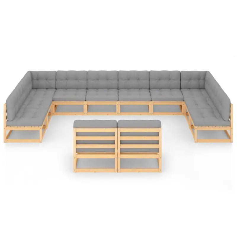 Tuinset van massief grenenhout voor ontspanning en gezelligheid - Tuinsets