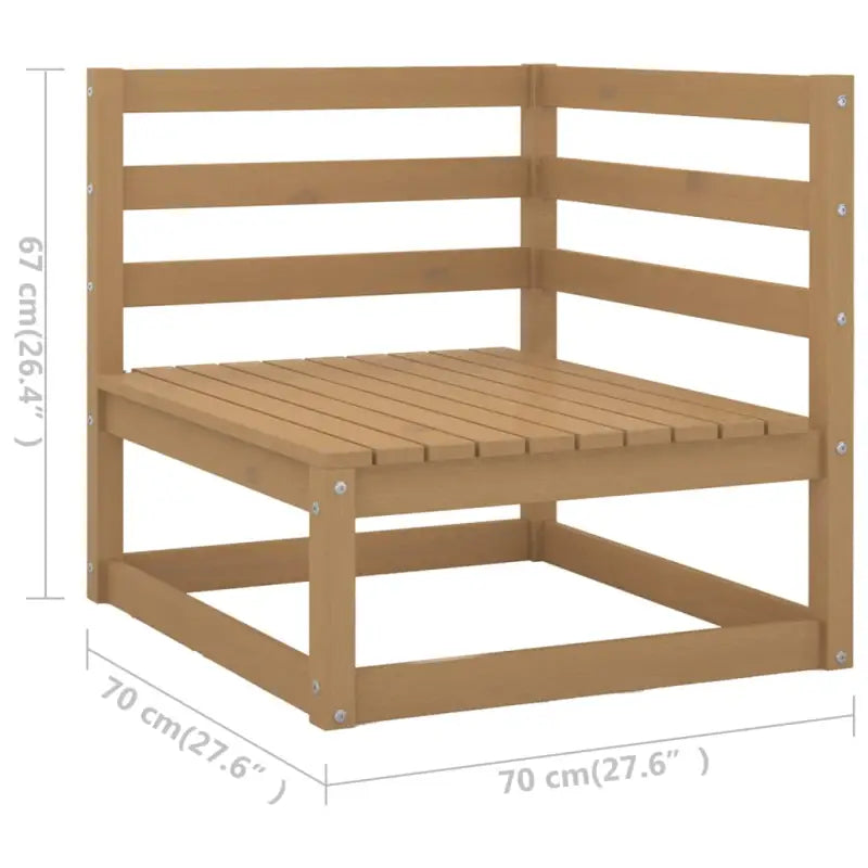 Tuinset van massief grenenhout voor ontspanning en samenzijn - Tuinsets
