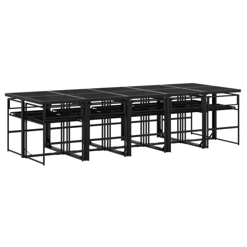 Tuinset van poly rattan met gemakkelijk schoon en wasbare hoes - Tuinsets