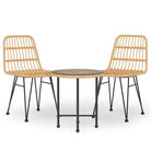 Tuinset van poly rattan met mooi uiterlijk en afmetingen eenvoudig schoon - Tuinsets